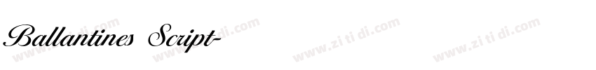 Ballantines Script字体转换